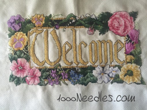 Welcome Project Cross Stitch 4/28/2016